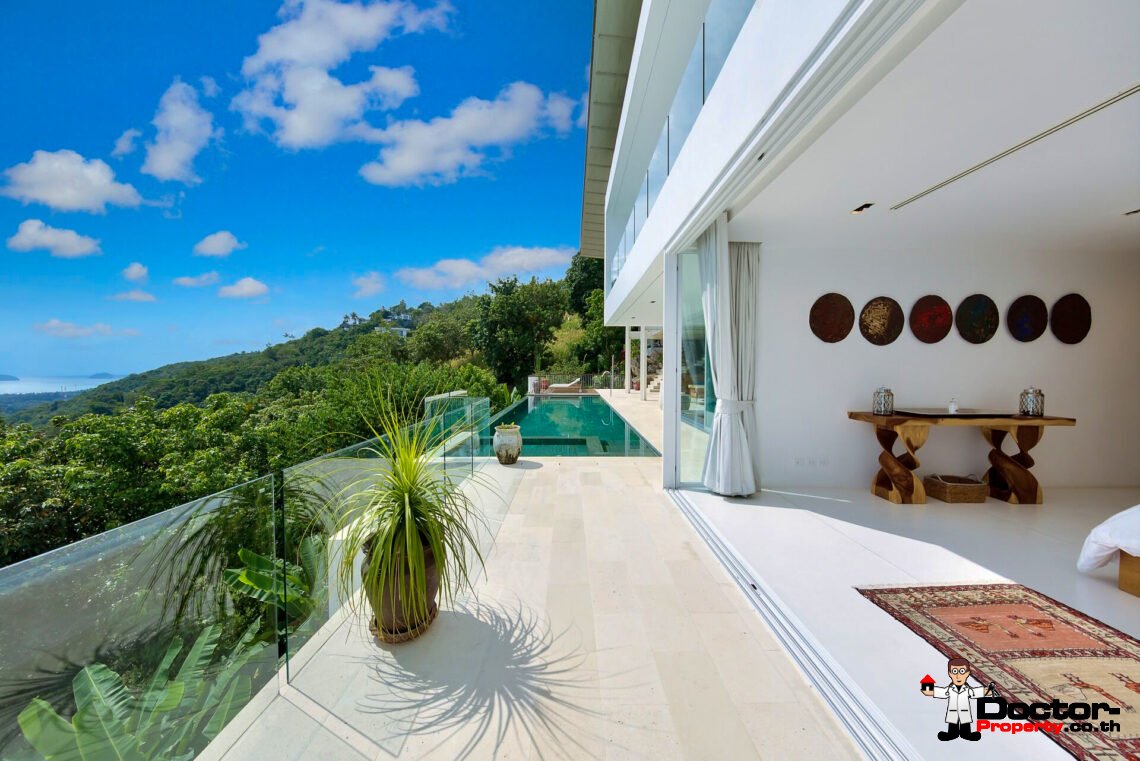 Modern Luxury Villa with Panoramic View in Na Mueang, Koh Samui – For Sale